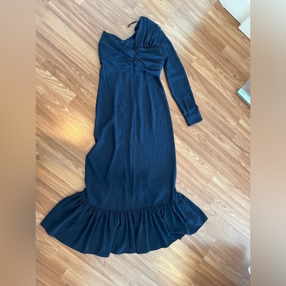 ROKH One Shoulder Midi Sheath Dress - Picture 12 of 16